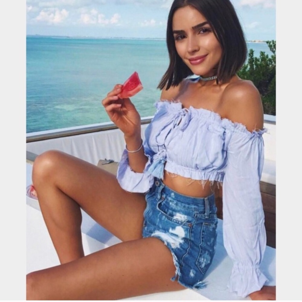 MAJORELLE X REVOLVE sangria top size small